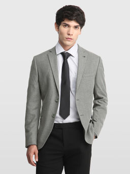 Arrow - Green Men Body Tailored Regular Fit Twill Blazer