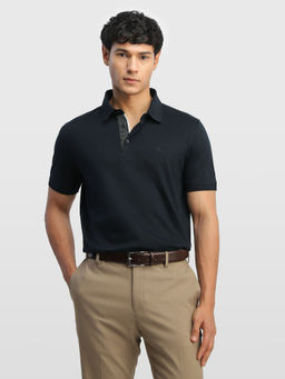 Arrow - Blue Men Solid Glided Night Polo T-Shirt