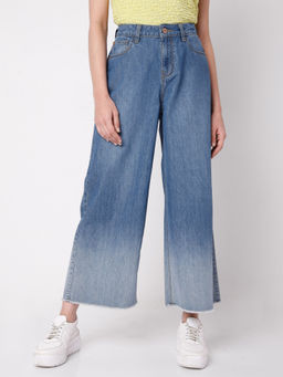 VERO MODA - Women Solid Blue Casual Jeans