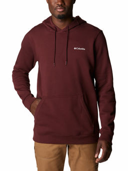 Columbia - Mens Purple Blended Fabric Full Sleeve Csc Basic Logo Hoodie Sweatshirt