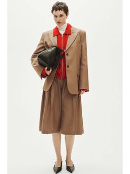 H&M - Women Red Oversized Zip-Through Cardigan