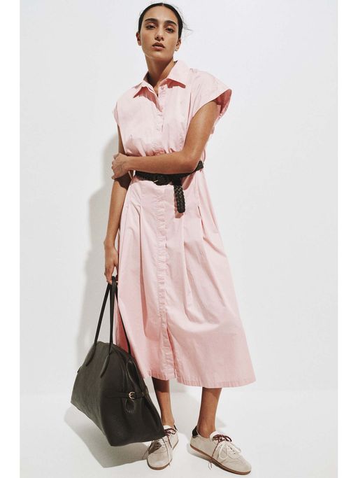 h&m pink shirt dress BARBIE PINK SEQUIN SHIRT DRESS H&M EUR XS SPARKLY SUMMER HOLIDAY CLUB PARTY GLAM
