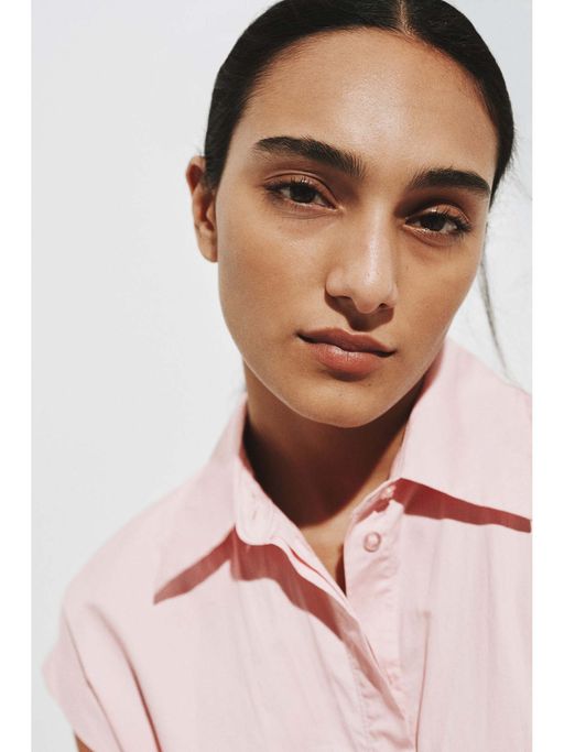 h&m pink shirt dress H&M | Dresses | Hm High Neck Light Pink Shift Dress W Keyhole Back Nwt
