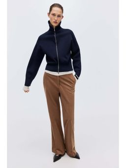 H&M - Women Blue Zip-Through Cardigan