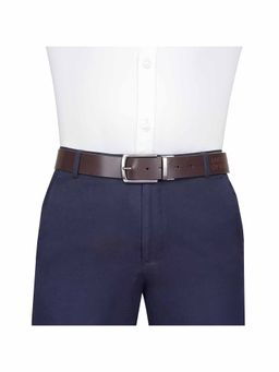 United Colors of Benetton - Men Ales Leather Reversible Belt - Brown & Navy Blue