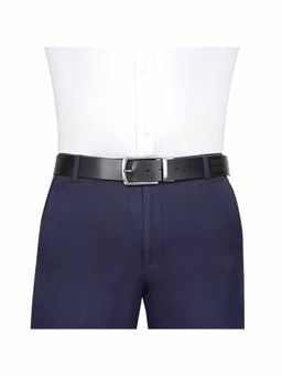 United Colors of Benetton - Men Ales Leather Reversible Belt - Black & Wine