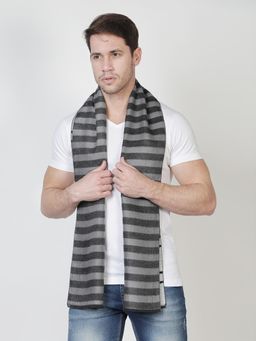 Alvaro Castagnino - Grey Coloured Mens Viscose Muffler