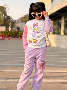 Napchief - White Character Relaxed Sweatshirt with Joggers