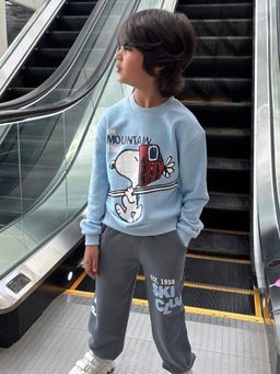 Napchief - Blue Character Relaxed Sweatshirt with Joggers