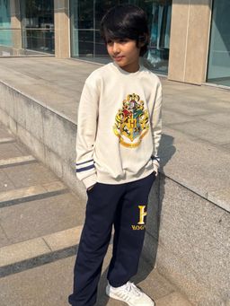 Napchief - Off White Character Relaxed Sweatshirt with Joggers