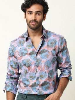 Rare Rabbit - Renzo Blue Shirt