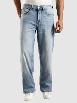 Tommy Hilfiger - Light-Wash Loose Fit Mid Rise Jeans