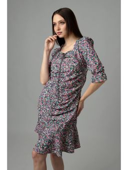 NEOFAA - String Ruched Bodycon Dress