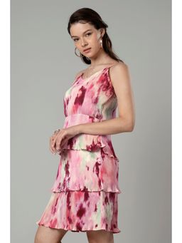 NEOFAA - Gorgeous Pleated Layered Dress For Women