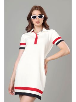 NEOFAA - Exclusive White Polo Dress For Women