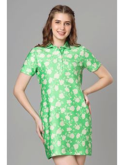 NEOFAA - Lovely Printed Polo Dress For Women
