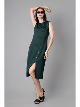 NEOFAA - Exclusive Bodycon Slit Polo Dress For Women