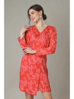 NEOFAA - Speechless V Neck Wrap Short Dress