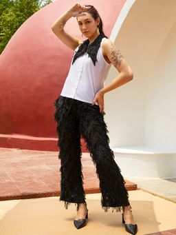 PINACOLADA - Women Multi-Color Fringe Block Co-Ord Set (Set of 2)