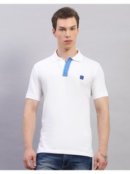 Rock.it - Rockit From House Of Mens Solid White Polo Neck Half Sleeve T-Shirt