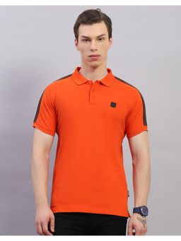 Rock.it - Rockit From House Of Mens Solid Orange Polo Neck Half Sleeve T-Shirt