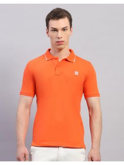 Rock.it - Rockit From House Of Mens Solid Orange Polo Neck Half Sleeve T-Shirt