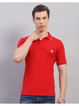 Rock.it - Rockit From House Of Mens Solid Red Polo Neck Half Sleeve T-Shirt