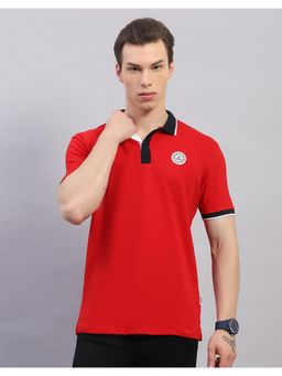 Rock.it - Rockit From House Of Mens Solid Red Polo Neck Half Sleeve T-Shirt