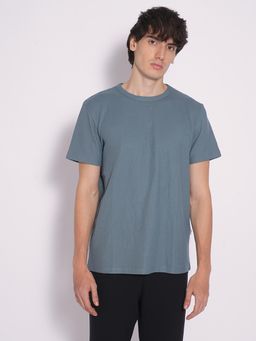 Selected - Blue Organic Cotton T-Shirt