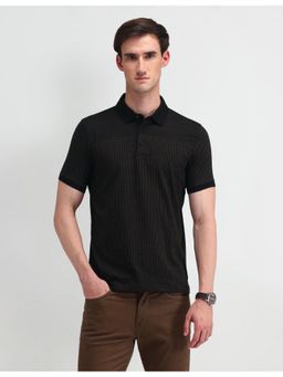 Arrow - Black Short Sleeves Polo Collar T-Shirts
