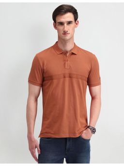 Arrow Sports - Typography Rust Short Sleeves Polo Collar T-Shirts