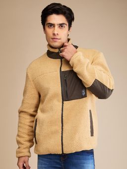 Being Human - Beige Full Sleeves Sweatshirt
