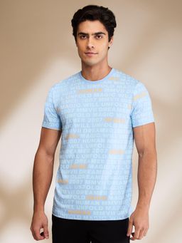 Being Human - Blue Half Sleeves T-Shirt