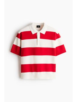 H&M - Men Red Regular Fit Polo T-Shirt