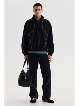 H&M - Men Black Relaxed Fit Track Pants