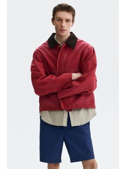 H&M - Men Blue Relaxed Fit Cotton Shorts