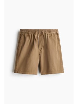 H&M - Men Beige Relaxed Fit Cotton Shorts