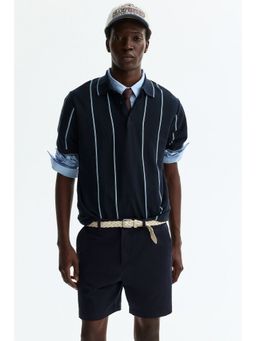H&M - Men Blue Regular Fit Cotton Chino Shorts