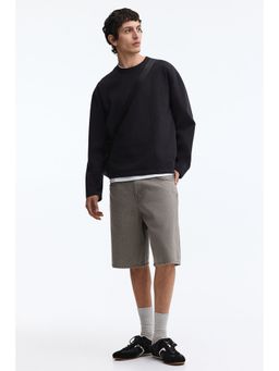 H&M - Men Beige Relaxed Denim Shorts