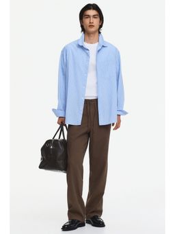 H&M - Men Beige Relaxed Fit Trousers