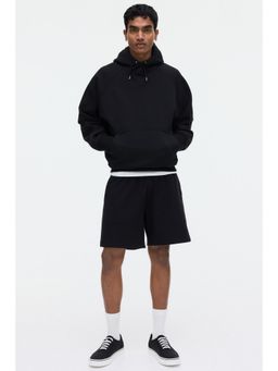 H&M - Men Black Regular Fit Sweatshorts