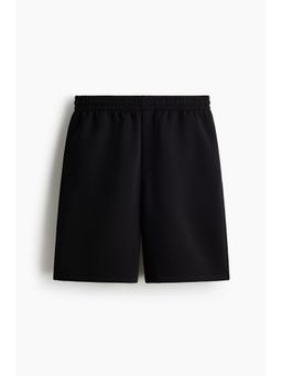 H&M - Men Black Relaxed Fit Interlock Shorts
