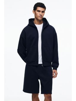 H&M - Men Blue Relaxed Fit Interlock Shorts