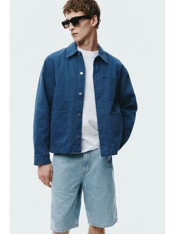 H&M - Men Blue Relaxed Fit Denim Shorts