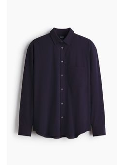 H&M - Men Blue Cooling Loose Fit Shirt
