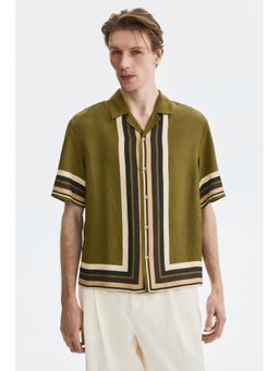 H&M - Men Green Relaxed Fit Resort Shirt