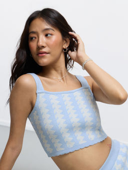 The Souled Store - Tss Originals: Celeste Women Knit Crop Top