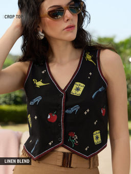 The Souled Store - Official Disney: Magical Women Fashion Crop Top
