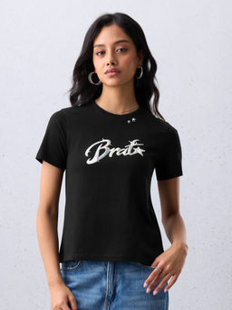The Souled Store - TSS Originals: Brat Women Fitted T-Shirts