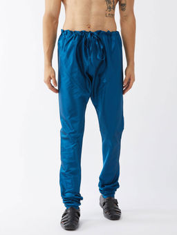 Vastramay - Men's Turquoise Silk Blend Pyjama